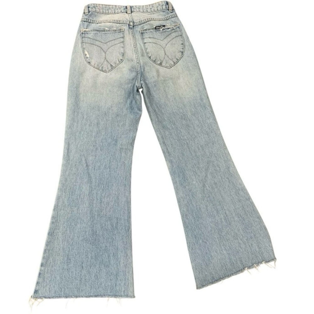 ROLLA’s Eastcoast High Rise Flare Jeans in Lightwash Blue Denim Size 26 - Picture 3 of 8